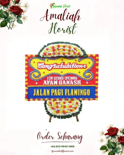 Bunga Papan Congratulation di Cantigi